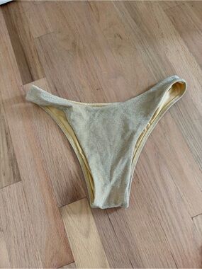Monday swimwear' Shimmer Gold Bikini Bottom